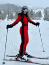 Women's Gsou Snow Classic Faux-Fur Trim Flare Ski Suit