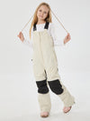 Girls Winter Trek Light Reflective Knee Guard Waterproof Insulated Snow Bib Pants