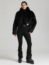 Women's Glacier Vogue Ski Jumpsuit & Faux Fluffy Fur Delish Jacket