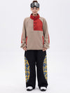 Women's Mountain-Ready Faux Sherpa Fleece Pullover & Swaggy Reflective Cargo Snow Pants