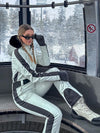 Women's Gsou Snow Classic Faux-Fur Trim Dawn Ski Suit