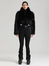 Women's Glacier Vogue Ski Jumpsuit & Faux Fluffy Fur Delish Jacket