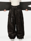 Women's Urban Vibe Workwear-Inspired Rivet-Trim Wide Fit OG Baggy Snow Pants