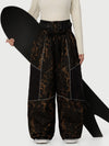 Women's Wild Motion Multi Pocket Reflective Colorblock Super Baggy Snow Pants