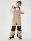 Boys Mountain Trek Light Reflective Knee Guard Waterproof Insulated Snow Bib Pants