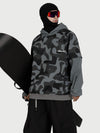 Men's Park Rider Freestyle Snow Hoodie – 2-in-1 Layered Style with Contrast Sleeves