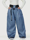 Women's Urban Vibe Workwear-Inspired Rivet-Trim Wide Fit OG Baggy Snow Pants