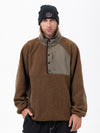 Men's Mountain-Ready Faux Sherpa Adventure Pullover Warm Fleece Sweater
