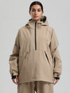 Women's Gsou Snow Durable Urban Vibe Pullover Anorak Snowboard Jacket