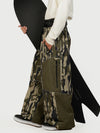 Men's Wild Motion Multi Pocket Reflective Colorblock Super Baggy Snow Pants