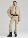 Women's Glacier Vogue Ski Jumpsuit & Faux Fluffy Fur Delish Jacket