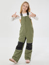Girls Winter Trek Light Reflective Knee Guard Waterproof Insulated Snow Bib Pants