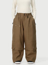 Women's UrbanCraft Double Knee Utility Cargo Snow Pants with Rivet-Reinforced Panels