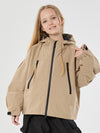 Girls Snow Hopper Bunny Ear Hooded Waterproof Thermal Snow Jacket