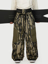 Men's Wild Motion Multi Pocket Reflective Colorblock Super Baggy Snow Pants