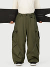 Men's Camden Punk Reflective Street Utility Cargo Snow Pants – Baggy Freestyle Fit