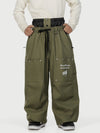 Men's Camden Punk Rivet Street Utility Cargo Snow Pants – Baggy Freestyle Fit