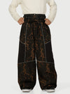 Men's Wild Motion Multi Pocket Reflective Colorblock Super Baggy Snow Pants