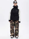 Women's Freestyle Mountain Camo Snow Suit – Bomber Jacket & Baggy Pants Set