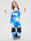 Girls Mountain Trek Light Reflective Knee Guard Waterproof Insulated Snow Bib Pants