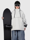 Women's Furious Flame Embroidery Reflective Line Freestyle Pullover Snow Hoodie