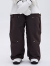 Women's Double Knee Mountain Freestyle Baggy Camo Snow Pants