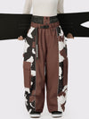 Women's Wild Motion Reflective Colorblock Extra Baggy Snow Pants