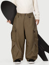 Men's Camden Punk Reflective Street Utility Cargo Snow Pants – Baggy Freestyle Fit