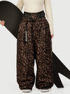 Women's Urban Vibe Workwear-Inspired Rivet-Trim Wide Fit OG Baggy Snow Pants