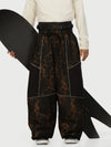 Men's Wild Motion Multi Pocket Reflective Colorblock Super Baggy Snow Pants