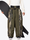 Men's Wild Motion Reflective Colorblock Extra Baggy Snow Pants