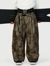 Men's Urban Vibe Workwear-Inspired Rivet-Trim Wide Fit OG Baggy Snow Pants