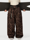 Women's Urban Vibe Workwear-Inspired Rivet-Trim Wide Fit OG Baggy Snow Pants