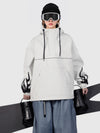 Women's Furious Flame Embroidery Reflective Line Freestyle Pullover Snow Hoodie