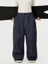 Women's Wild Soul Crew Utility Cargo Snow Pants – Heavy Stitch Baggy Fit