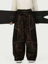 Men's Wild Motion Multi Pocket Reflective Colorblock Super Baggy Snow Pants