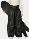 Women's Wild Motion Multi Pocket Reflective Colorblock Super Baggy Snow Pants
