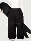 Women's Wild Soul Crew Utility Cargo Snow Pants – Heavy Stitch Baggy Fit