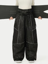 Women's Wild Motion Multi Pocket Reflective Colorblock Super Baggy Snow Pants