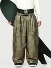 Men's Urban Vibe Workwear-Inspired Rivet-Trim Wide Fit OG Baggy Snow Pants