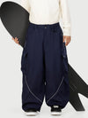Men's Camden Punk Reflective Street Utility Cargo Snow Pants – Baggy Freestyle Fit