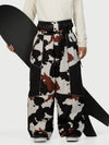Men's Wild Motion Multi Pocket Reflective Colorblock Super Baggy Snow Pants