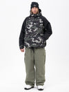 Men's Freestyle Mountain Camo Snow Suit – Bomber Jacket & Baggy Pants Set
