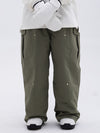 Women's Double Knee Mountain Freestyle Baggy Camo Snow Pants