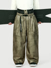 Men's Urban Vibe Workwear-Inspired Rivet-Trim Wide Fit OG Baggy Snow Pants