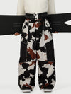 Men's Wild Motion Multi Pocket Reflective Colorblock Super Baggy Snow Pants