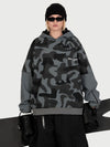 Women's Park Rider Freestyle Snow Hoodie – 2-in-1 Layered Style with Contrast Sleeves