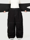 Women's Wild Soul Crew Utility Cargo Snow Pants – Heavy Stitch Baggy Fit