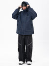 Men's Night Skiing Chill Reflective Snow Suit – Mountain Jacket & Streetstorm Baggy Pants Set