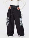 Women's Hyper Flux Urban Graffiti Freestyle Baggy Cargo Snowboard Pants - Park Rider